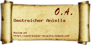 Oestreicher Aniella névjegykártya
